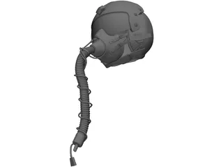HGU-33 Air Crew Helmet 3D Model preview