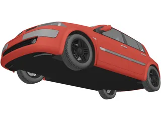 Renault Megane 3D Model preview