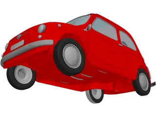 Fiat 500 3D Model preview