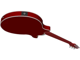 Brian May Red Special Guitar 3D Model preview