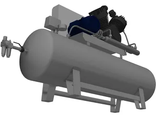 Hertz Compressor 3D Model preview