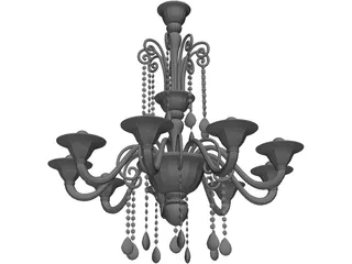 Barovier Toso Erfud 3D Model preview