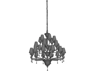 Barovier&Toso Nevada 3D Model preview