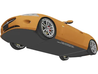 Jaguar XKR Convertible (2007) 3D Model preview
