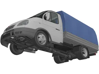 GAZ 3302 3D Model preview