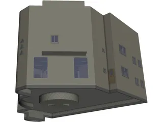 Villa 3 Floors 3D Model preview