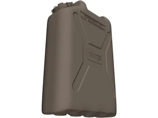 Military Watercan 3D Model preview