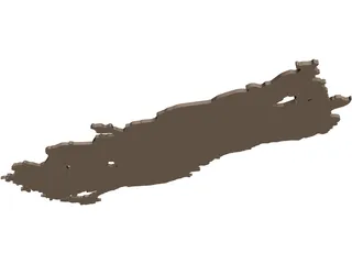 Map of Turkey 3D Model preview