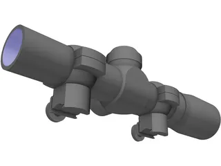 Barska AC10842 Rifle Scope 3D Model preview