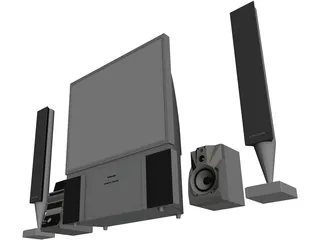 Toshiba Television 3D Model preview