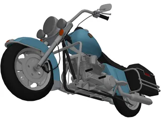 Harley-Davidson Road King 3D Model preview