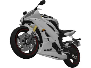 Yamaha YZF-R6 (2009) 3D Model preview