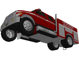 Ford F-650 Firetruck 3D Model preview