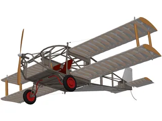 Biplane (1930) 3D Model preview