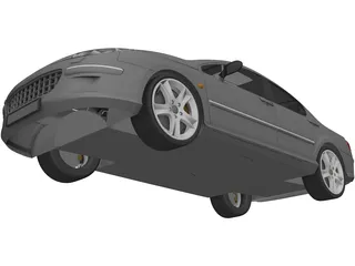 Peugeot 407 (2009) 3D Model preview