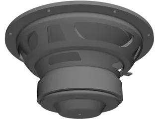 Subwoofer Bass Driver 8 Inch 3D Model preview