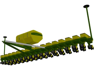 John Deere Corn Planter 3D Model preview