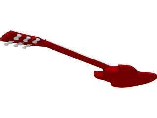Guitar SG Gibson 3D Model preview
