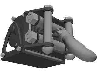 Winch 3D Model preview
