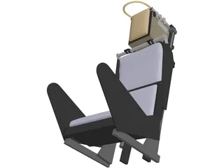 Martin Baker Mk2 Ejection Seat 3D Model preview