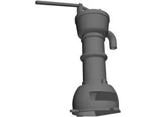 Water Hand Pump 3D Model preview