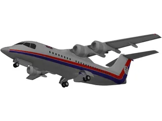 British Aerospace BAe 146 Statesman 3D Model preview