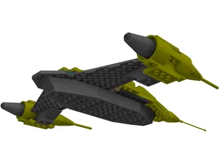 LEGO Naboo Starfighter N1 3D Model preview
