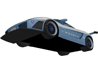 Lamborghini Gallardo Italian Police 3D Model preview