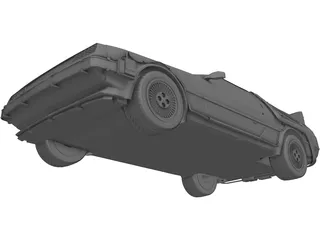 DMC DeLorean (1980) 3D Model preview