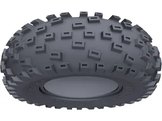 Tire 12x6 inch 3D Model preview