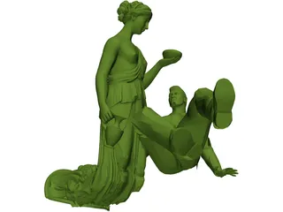 Soldier Sculpture 3D Model preview