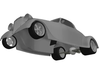 Ford Hot Rod 3D Model preview