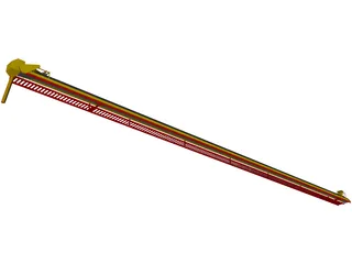 Grain Conveyor Belt 3D Model preview