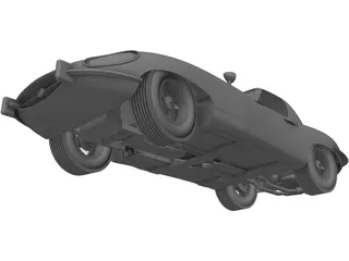 Jaguar E-Type (1960) 3D Model preview