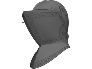 Armet Helmet 3D Model preview