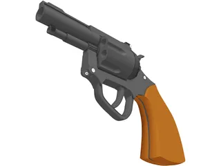 Revolver 3D Model preview