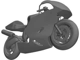 Honda CBR600RR Sport Bike 3D Model preview