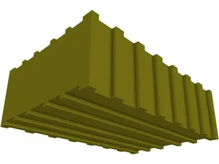 ThunderSky 100Ah Battery LiFeYPO4 3D Model preview