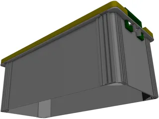 Acid Battery 3D Model preview