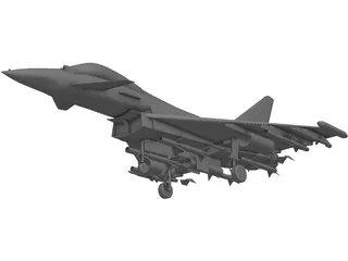 Eurofighter 2000 3D Model preview
