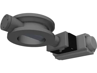 Butterfly Valve 3D Model preview