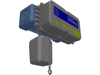 Donati Hoist 500kgs 3D Model preview