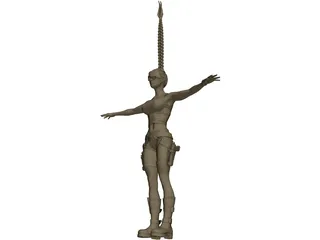 Lara Croft 3D Model preview