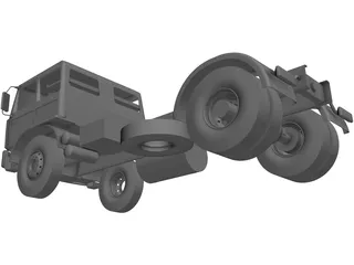 Renault Truck 3D Model preview
