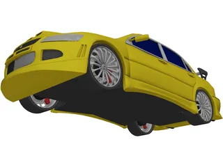Mitsubishi Lancer Evo VII [Tuned] 3D Model preview