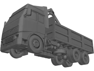 Volvo Truck 6X4 Crane 3D Model preview