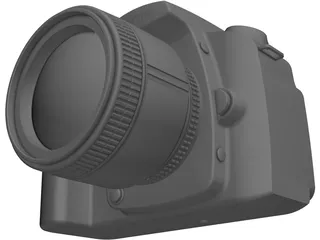 Nikon D90 Camera 3D Model preview