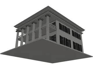 Bank 3D Model preview
