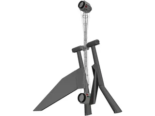 Funfair Rocket 3D Model preview