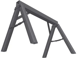 Metal Trestle 3D Model preview